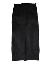 Dolce & Gabbana Black Cashmere Knitted Neck Warmer Foulard Scarf -   -  Dolce & Gabbana.